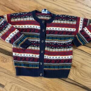 Vintage 80s/90s Best American Clothing Co. Fair Isle Cardigan Size M Youth